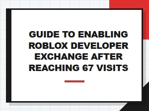 How to Enable Roblox Developer Exchange